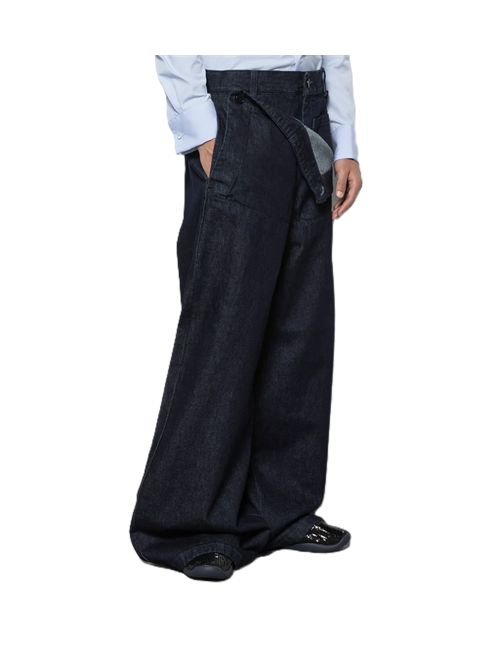 Dries Van Noten Pantaloni in denim Pennines in indaco DRIES VAN NOTEN | 020990-2380-507IND